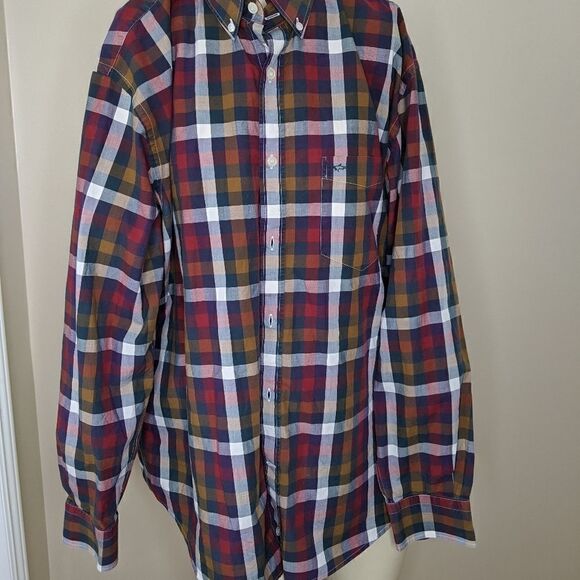 PAUL & Shark plaid checkered long sleeve button up shirt - Picture 4 of 9